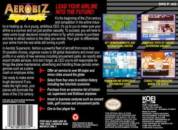 Aerobiz Supersonic (USA) box cover back